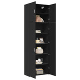 Highboard Black 80x42.5x249 cm Engineered Wood 3281365