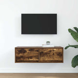 TV Cabinet Smoked Oak 80x31x25.5 cm Engineered Wood 861516