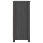 Sideboards 2 pcs Grey 40x35x80 cm Solid Wood Pine 813744