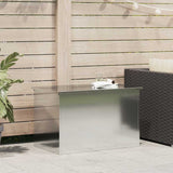 Outdoor Storage Box Silver 80 x 50.5 x 50 cm Steel 874572