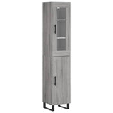 Highboard Grey Sonoma 34.5x34x180 cm Engineered Wood 3199199