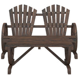 ZNTS 2 Piece Garden Lounge Set Solid Wood Fir 365098