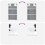 Bathroom Furniture Set 3 pcs High Gloss White 3406087
