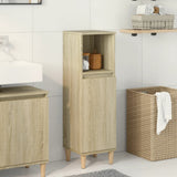 Bathroom Cabinet Sonoma Oak 30x30x100 cm Engineered Wood 849659
