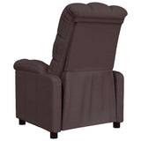 Recliner Chair Dark Brown Fabric 289801