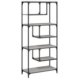 Bookcase Grey Sonoma 81x36x176 cm Engineered Wood 836226