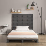 Wall Headboard Grey 106x3x91.5 cm Solid Wood Pine 824665
