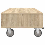 Side Table with Wheels Sonoma Oak 90 x 50 x 30 cm 891018