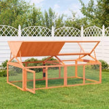 Run Box Brown 200x112.5x74 cm Solid Wood Pine 172300