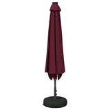 Garden Parasol with LED Lights and Base 230 x 230 cm Polyester 42036253