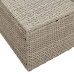 Garden Sofa Grey 123 x 62 x 69cm Poly Rattan 42006807