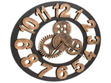 Wall Clock Metal 58 cm Golden and Black 283861