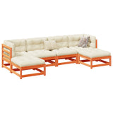 Garden Sofa Set Wax Brown Solid Pine wood Large Modular 3299564