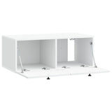 Wall-Mounted TV Cabinet White 78.5 x 41 x 30 cm Engineered Wood 898175