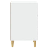 Bedside Table White 43 x 39.5 x 66.5 cm Engineered Wood 895015