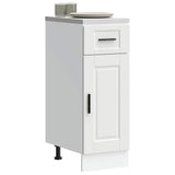 Kitchen Base Cabinet Porto White Engineered Wood 853937