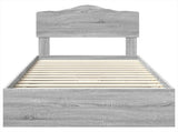 Storage Bed with Drawer Grey Sonoma 70 x 190 cm Engineered Wood 3413150