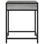 ZNTS Coffee Table with Infinity LED Grey Sonoma 40x40x51 cm 847675