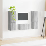 TV Cabinet Set 5 pcs Grey Sonoma Engineered Wood 3409102