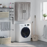 Wall Mounted Cabinet Grey Sonoma 69.5x34x90 cm Engineered Wood 830386