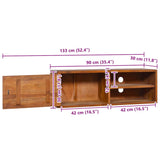 Wall-mounted TV Cabinet 90x30x30 cm Solid Teak Wood 289084