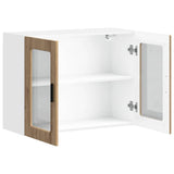 Kitchen Wall Cabinet with Glass Door Porto Artisan Oak 854096