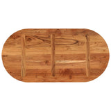 Table Top 100x50x2.5 cm Oval Solid Wood Acacia 370086