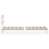 Bed Frame without Mattress White 90x200 cm Solid Wood Pine 850795