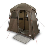 Shower Tent 2-Person Brown Waterproof 4009537