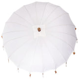 Balinese Parasol Cream 220 x 220 x 260 cm Cotton and solid wood 42006451