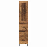 Highboard Old Wood 34.5 x 34 x 180 cm Engineered Wood 3415782