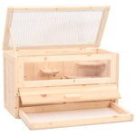 ZNTS Hamster Cage 60x30x35 cm Solid Wood Fir 172377