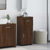 Bathroom Cabinet Set TULUM Brown Oak 37 x 31.5 x 82 cm 880348