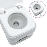 Camping Toilet Set 2 pcs Grey and White 42001433