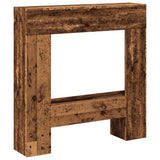 Fireplace Surround Old Wood 81x18x82 cm Engineered Wood 854605