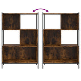 Bookcase Smoked Oak 72x28x109 cm Engineered Wood 838885