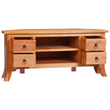 ZNTS TV Cabinet 100x40x45 cm Solid Mahogany Wood 288867