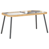 Garden Dining Set 2 pcs Natural Poly Rattan 3328647