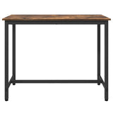 Table Smoked Oak 100 x 50 x 76.5 cm Engineered Wood and Steel 873746