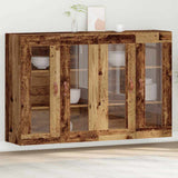 Wall Mounted Cabinet 2 pcs Old wood 69.5 x 34 x 90 cm 3334299