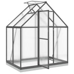 ZNTS Greenhouse with Base Frame Anthracite 169x114x202 cm Aluminium 4005827