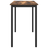 Table Smoked Oak 100 x 50 x 76.5 cm Engineered Wood and Steel 873776
