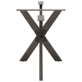 Dining Table Leg Spider Shape Black 120x68x cm Steel 4013115