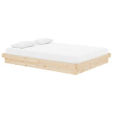 Bed Frame without Mattress Solid Wood 140x190 cm 819952