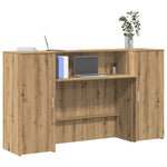 Reception Desk Artisan Oak 180x50x103.5 cm Engineered Wood 3324213