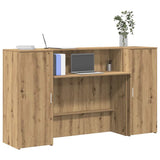 Reception Desk Artisan Oak 180x50x103.5 cm Engineered Wood 3324213