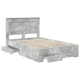 Bed Frame with Drawer with Headboard Manual Engineered Wood 3410329