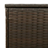 Outdoor Cushion Box Brown 100x55x55.5 cm Poly Rattan 4104142