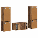 TV Cabinet Set 5 pcs Old Wood Engineered Wood 3409103
