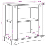 Aquarium Stand CORONA White and Brown 60 x 30 x 60 cm 150 kg 42034032
